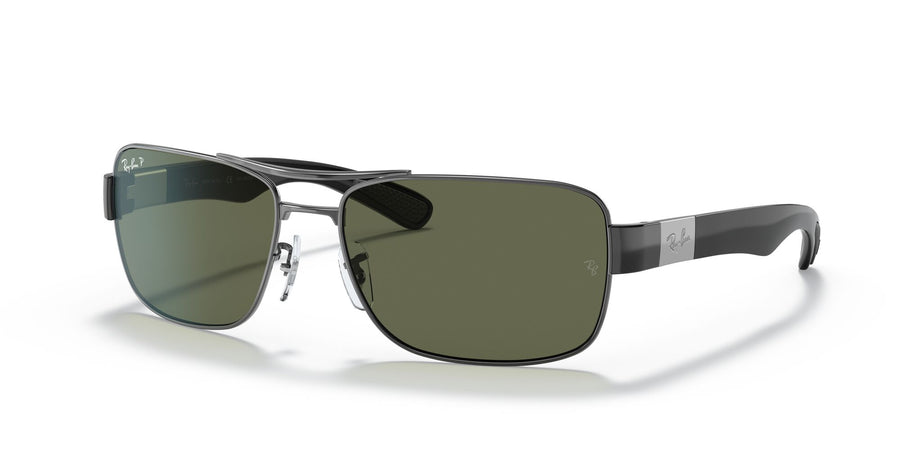 Ray-Ban 0RB3522 004/9A 64 Gunmetal/ Green 64 / Polycarbonate / Steel / Metal