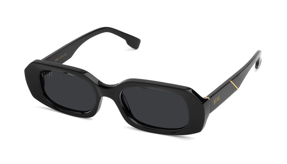 9 Five -Soma - Black and 24K gold - Blue Star Eyewear