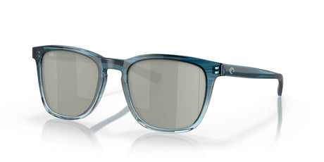 Costa del Mar Sullivan 06S2002 200204 52 Shiny Deep Teal Fade / Gray Silver Mirror 52 / Lightwave Glass / Acetate / Acetate