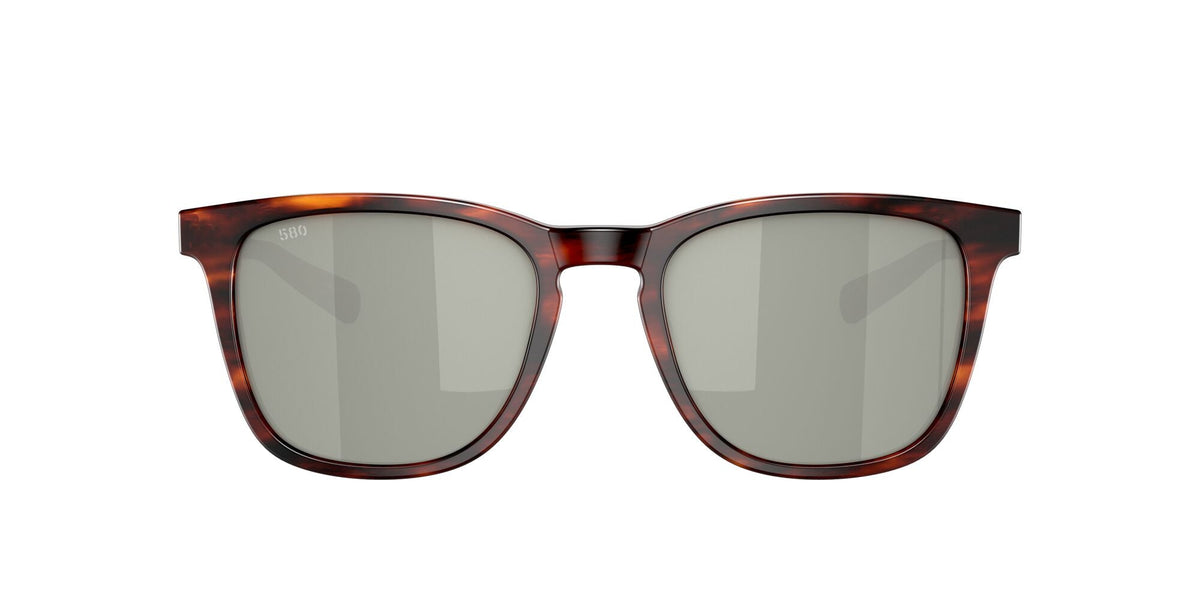 Costa del Mar Sullivan 06S2002 200207 52 Matte Tortoise / Gray Silver Mirror - Blue Star Eyewear