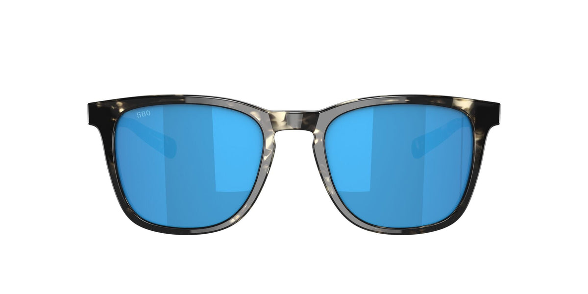 Costa del Mar Sullivan 06S2002 200208 52 Shiny Black Kelp / Blue Mirror - Blue Star Eyewear