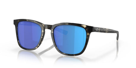Costa del Mar Sullivan 06S2002 200208 52 Shiny Black Kelp / Blue Mirror 52 / Crystal / Plastic