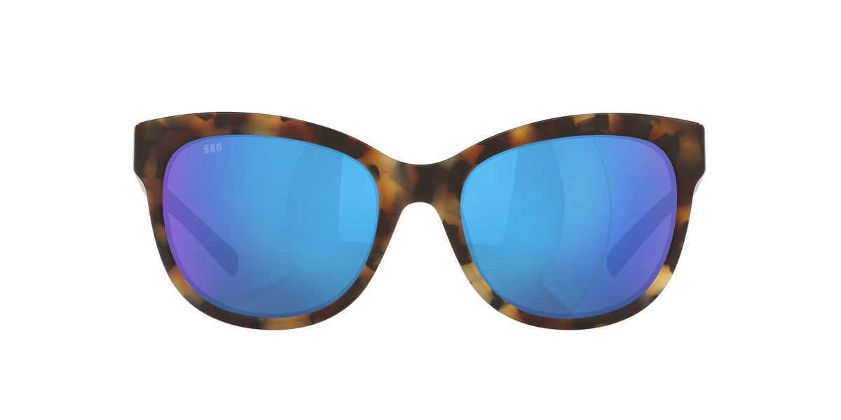 Costa del Mar Bimini 06S2004 200401 54 Shiny Vintage Tortoise / Blue Mirror 54 / Crystal / Plastic