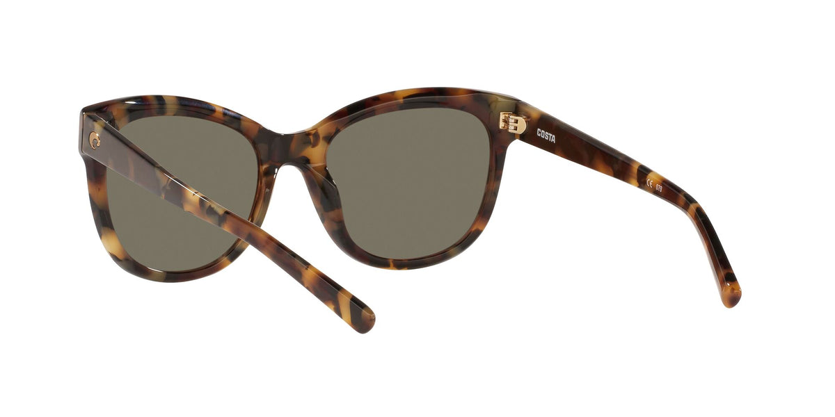 Costa del Mar Bimini 06S2004 200401 54 Shiny Vintage Tortoise / Blue Mirror 54 / Crystal / Plastic