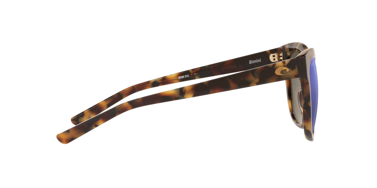 Costa del Mar Bimini 06S2004 200401 54 Shiny Vintage Tortoise / Blue Mirror 54 / Crystal / Plastic
