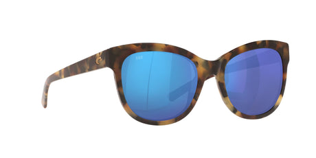 Costa del Mar Bimini 06S2004 200401 54 Shiny Vintage Tortoise / Blue Mirror 54 / Crystal / Plastic