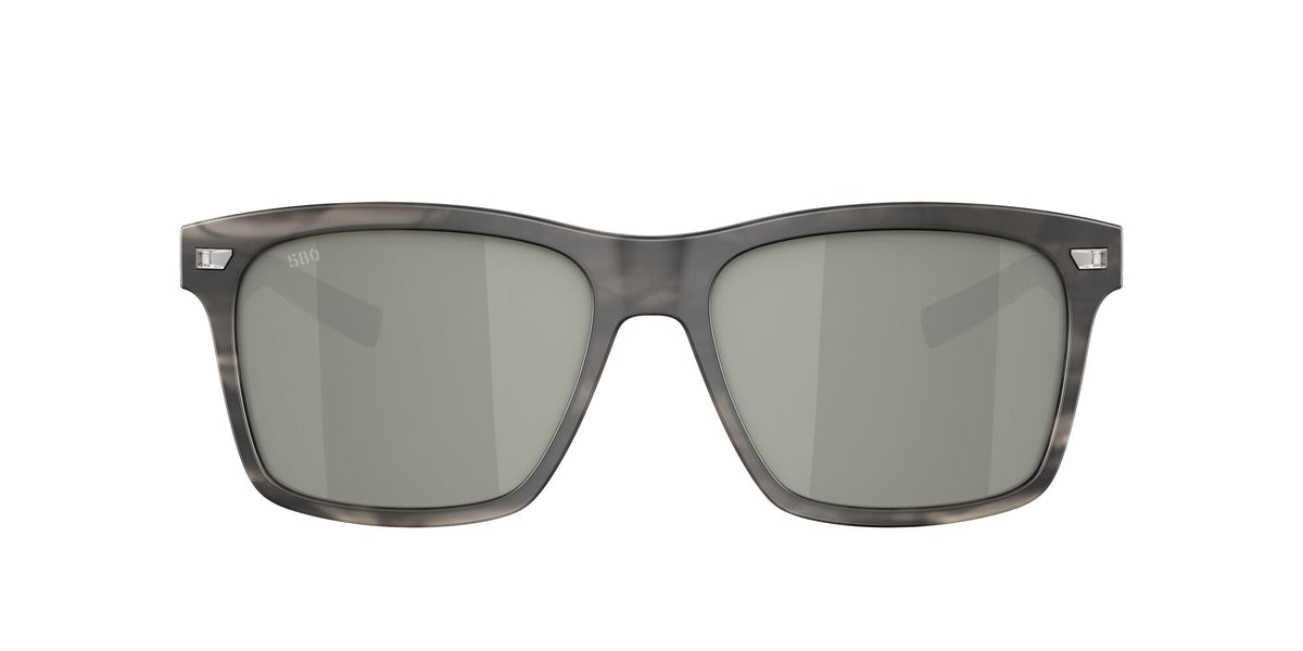 Costa del Mar Aransas 06S2005 200508 58 Matte Storm Gray / Gray Silver Mirror - Blue Star Eyewear