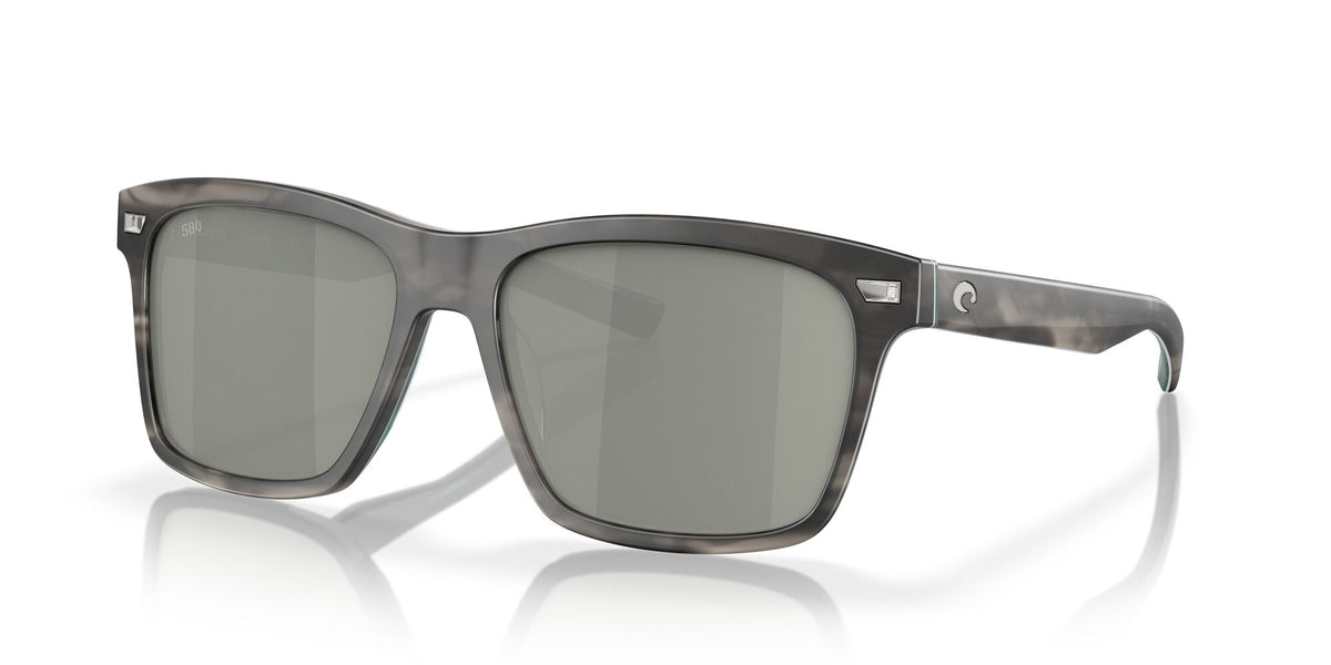Costa del Mar Aransas 06S2005 200508 58 Matte Storm Gray / Gray Silver Mirror 58 / Crystal / Plastic