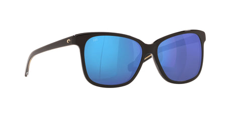6S 2009 Costa Del Mar May Shiny Black / Blue Mirror 57 57 / Crystal / Plastic