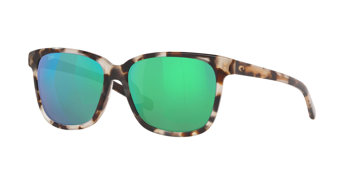Costa del Mar May 06S2009 200910 57 Shiny Tiger Cowrie / Green Lens Mirror 57 / Crystal / Plastic