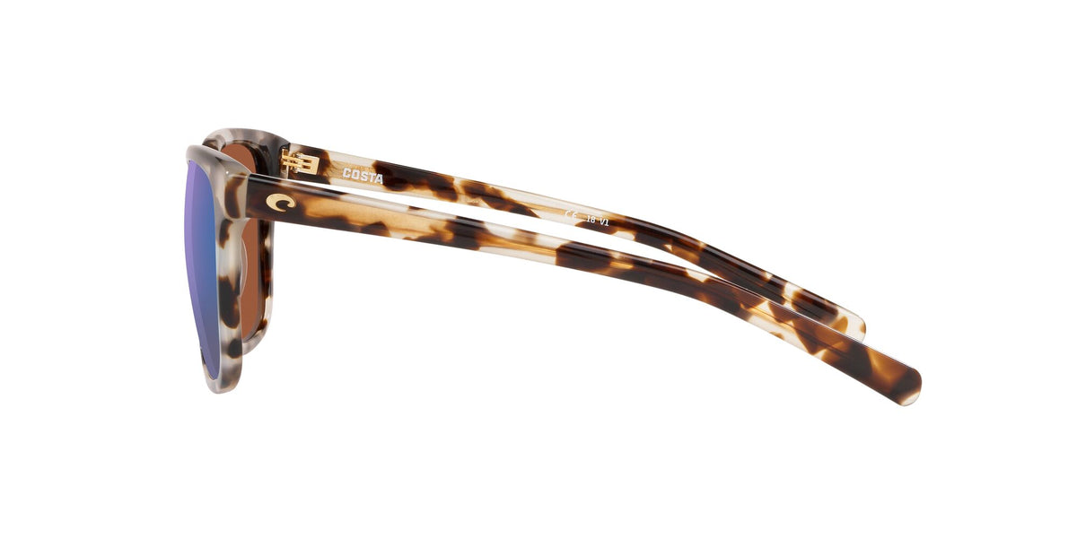 Costa del Mar May 06S2009 200910 57 Shiny Tiger Cowrie / Green Lens Mirror 57 / Crystal / Plastic