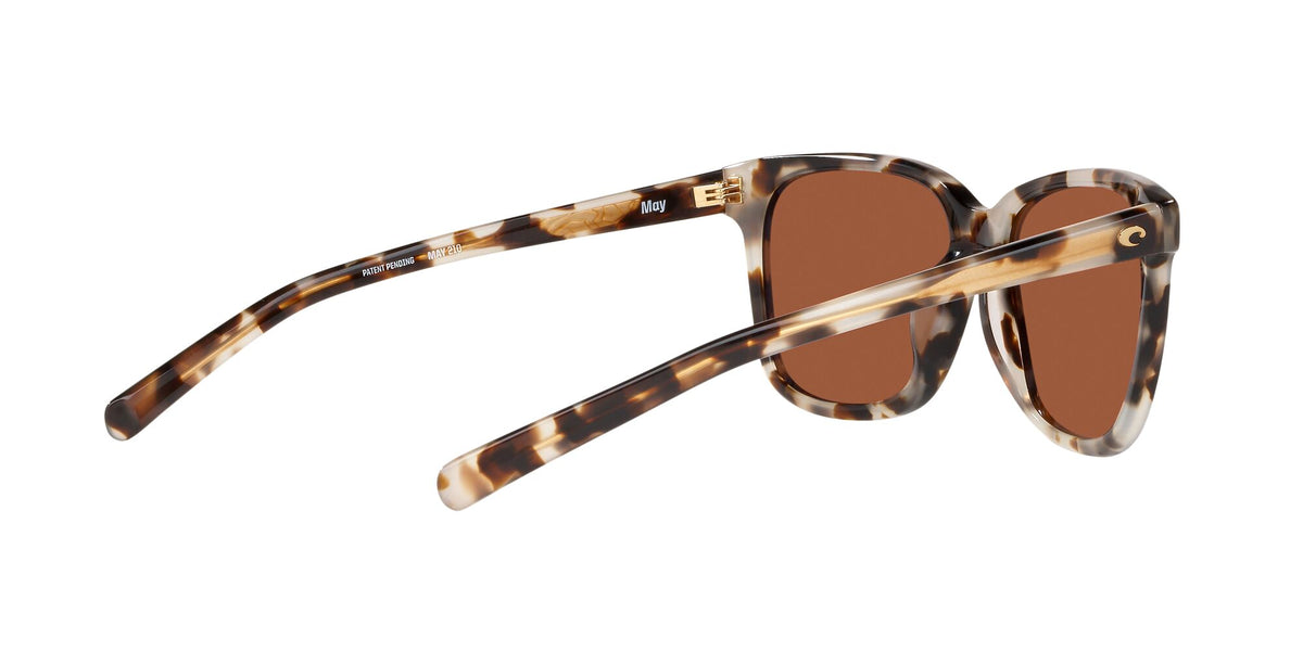 Costa del Mar May 06S2009 200910 57 Shiny Tiger Cowrie / Green Lens Mirror 57 / Crystal / Plastic