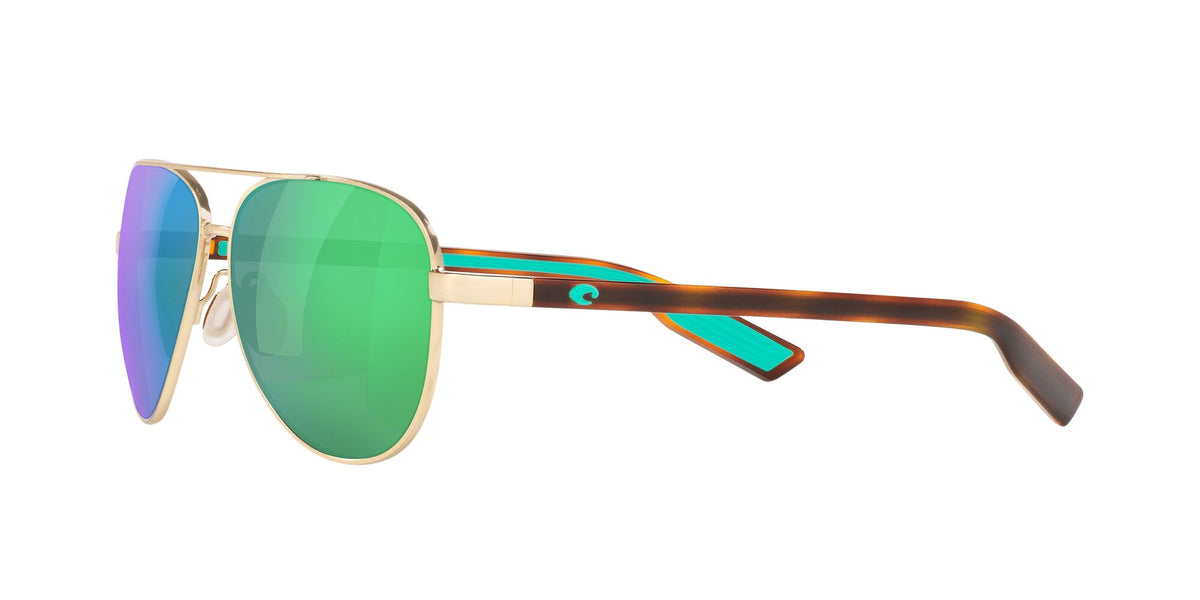 Costa del Mar Peli 06S4002 400202 57 Brushed Gold / Green Lens Mirror 57 / Plastic / Metal