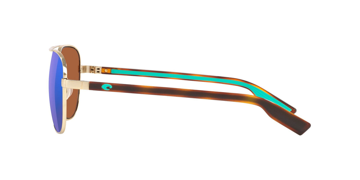 Costa del Mar Peli 06S4002 400202 57 Brushed Gold / Green Lens Mirror 57 / Plastic / Metal