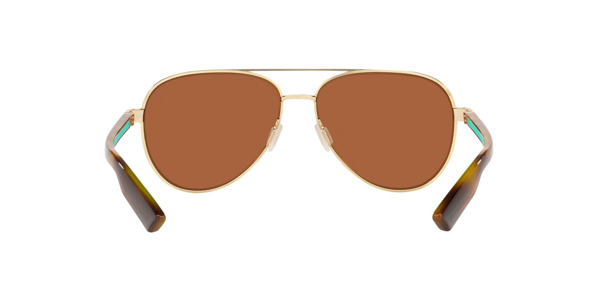 Costa del Mar Peli 06S4002 400202 57 Brushed Gold / Green Lens Mirror 57 / Plastic / Metal