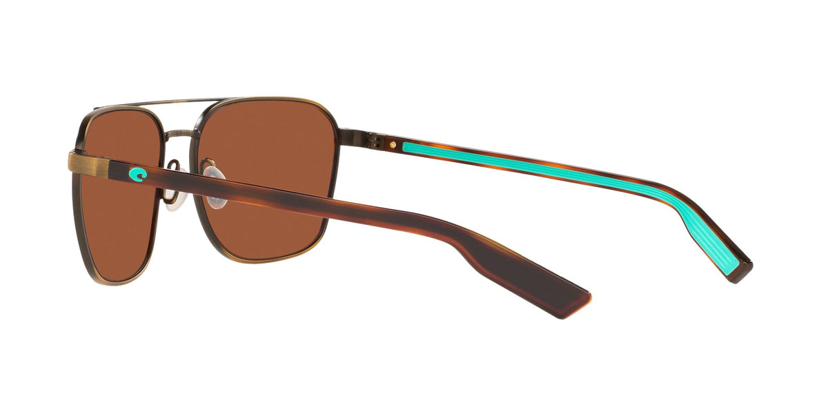 Costa Del Mar Wader 291 Antique Gold / Polarised In Green Mirror 580G 58 / Crystal / Metal
