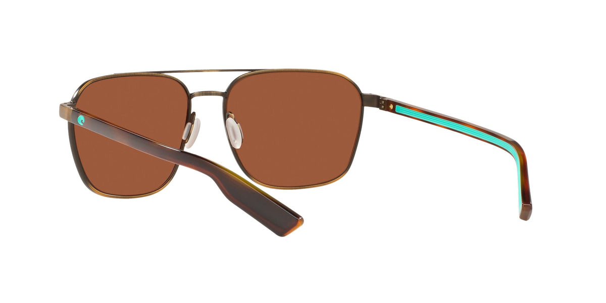 Costa Del Mar Wader 291 Antique Gold / Polarised In Green Mirror 580G 58 / Crystal / Metal