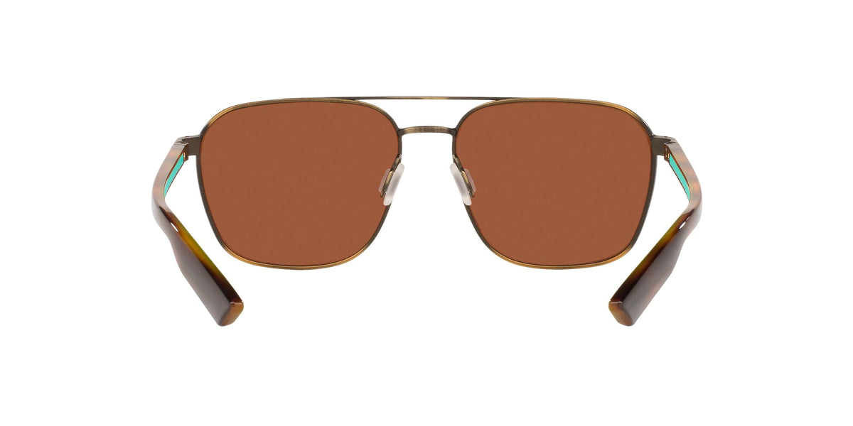 Costa Del Mar Wader 291 Antique Gold / Polarised In Green Mirror 580G 58 / Crystal / Metal