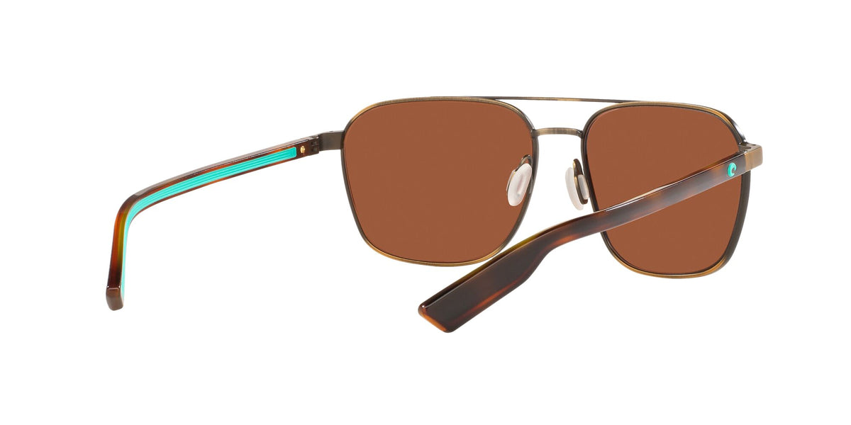 Costa Del Mar Wader 291 Antique Gold / Polarised In Green Mirror 580G 58 / Crystal / Metal