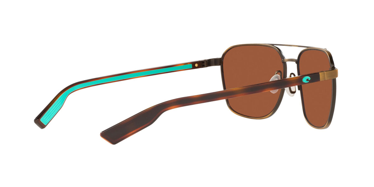 Costa Del Mar Wader 291 Antique Gold / Polarised In Green Mirror 580G 58 / Crystal / Metal