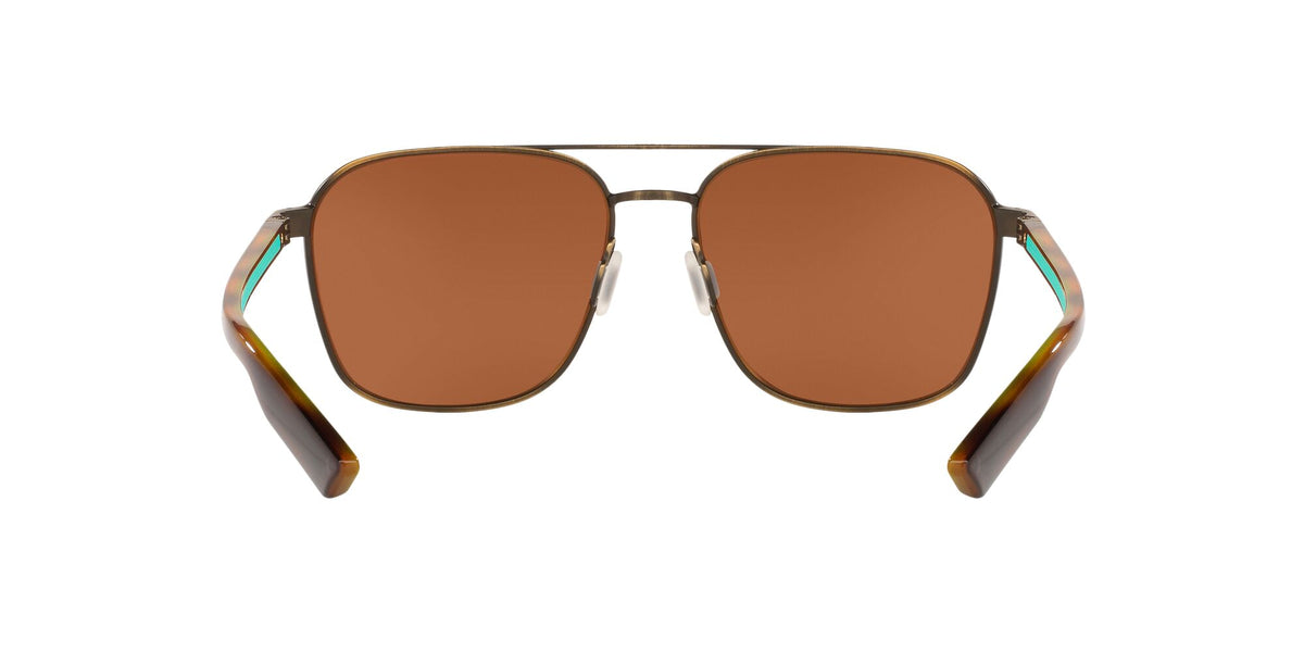 Costa Del Mar Wader 291 Antique Gold / Polarised In Green Mirror 580P 58 / Plastic / Metal