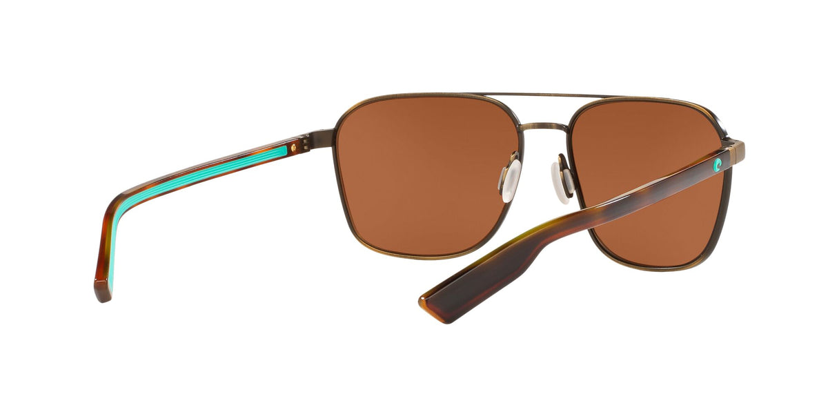 Costa Del Mar Wader 291 Antique Gold / Polarised In Green Mirror 580P 58 / Plastic / Metal