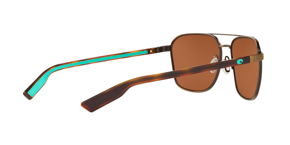 Costa Del Mar Wader 291 Antique Gold / Polarised In Green Mirror 580P 58 / Plastic / Metal
