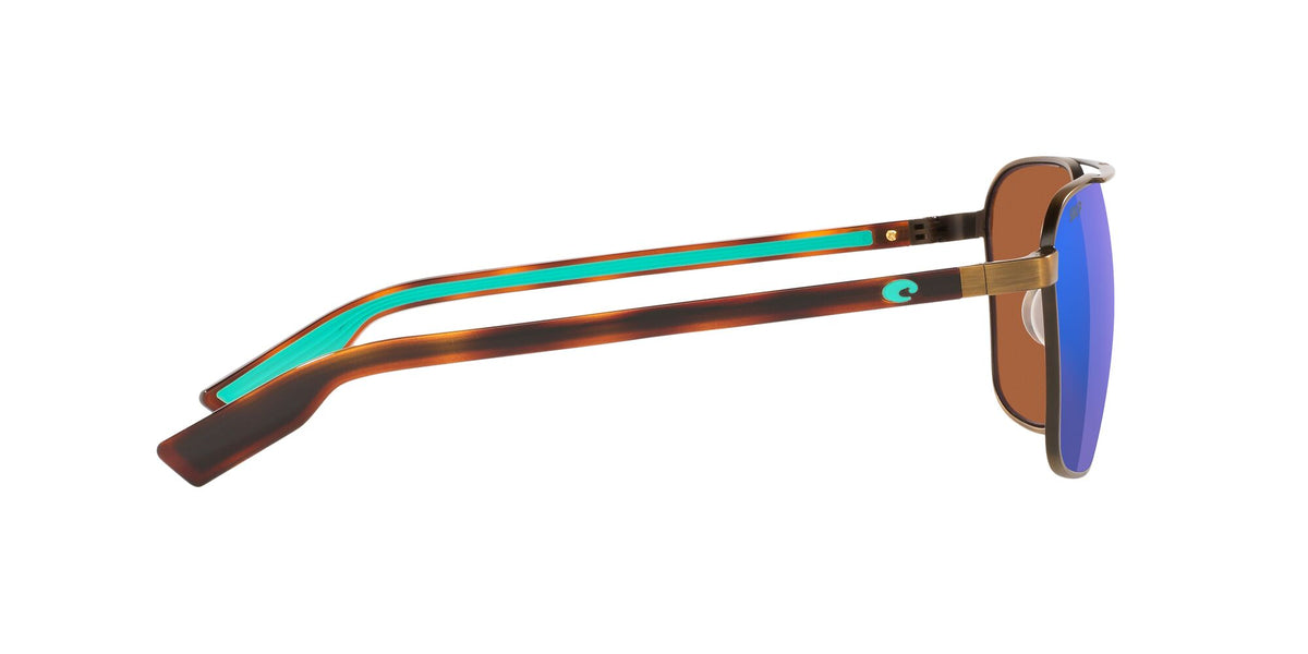 Costa Del Mar Wader 291 Antique Gold / Polarised In Green Mirror 580P 58 / Plastic / Metal
