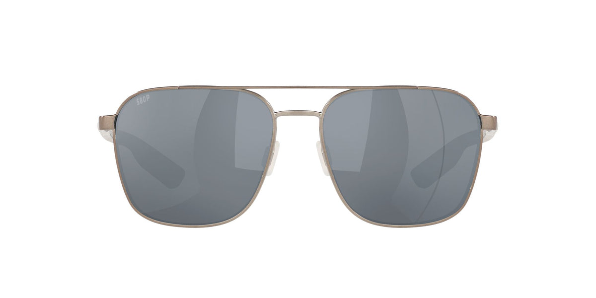 Costa del Mar Wader 06S4003 400318 58 Brushed Gunmetal / Gray Silver Mirror 58 / Plastic / Metal