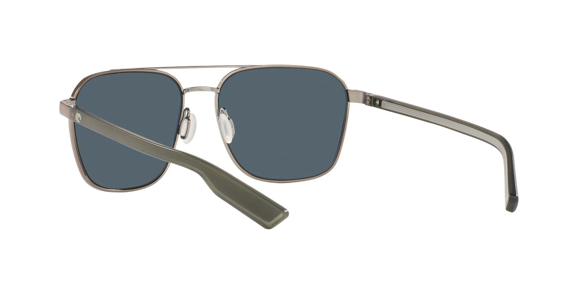 Costa del Mar Wader 06S4003 400318 58 Brushed Gunmetal / Gray Silver Mirror 58 / Plastic / Metal