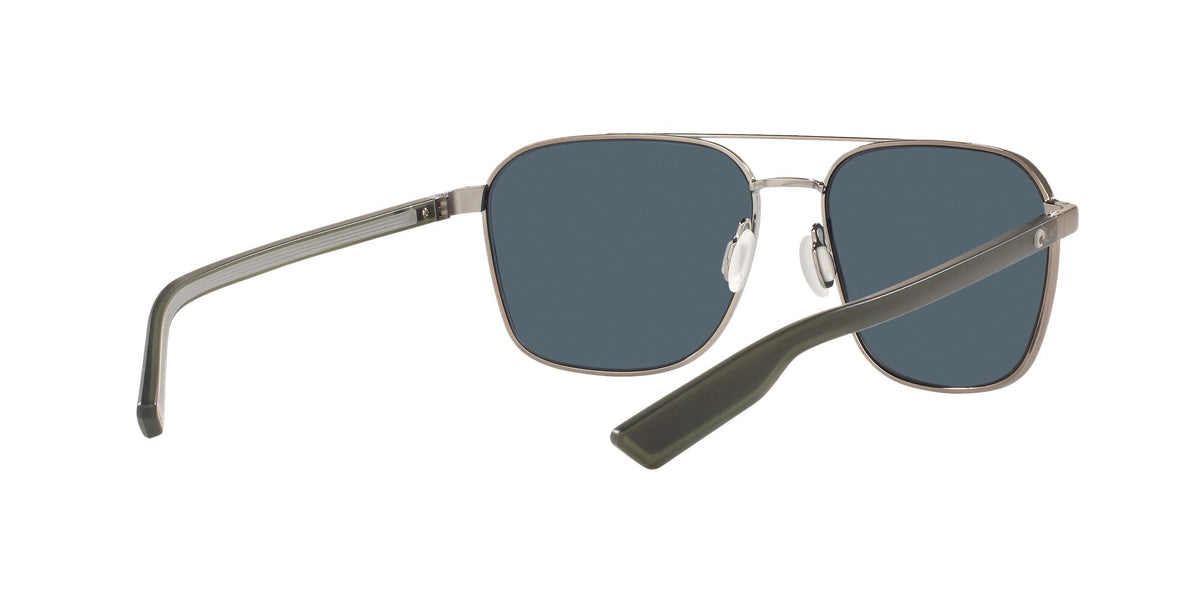 Costa del Mar Wader 06S4003 400318 58 Brushed Gunmetal / Gray Silver Mirror 58 / Plastic / Metal