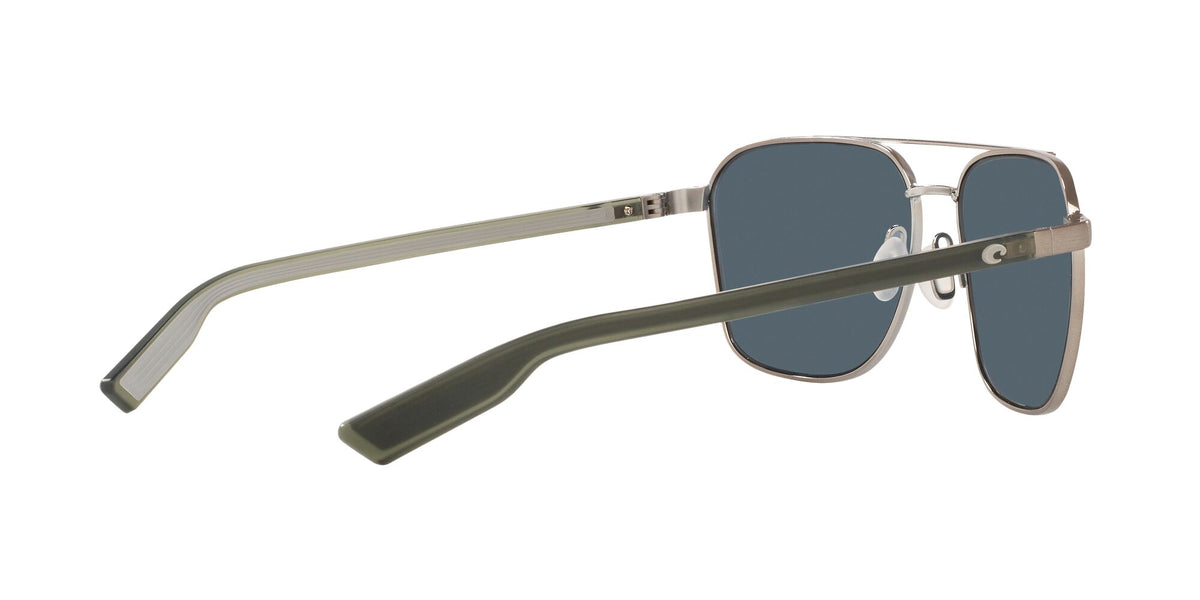 Costa del Mar Wader 06S4003 400318 58 Brushed Gunmetal / Gray Silver Mirror 58 / Plastic / Metal