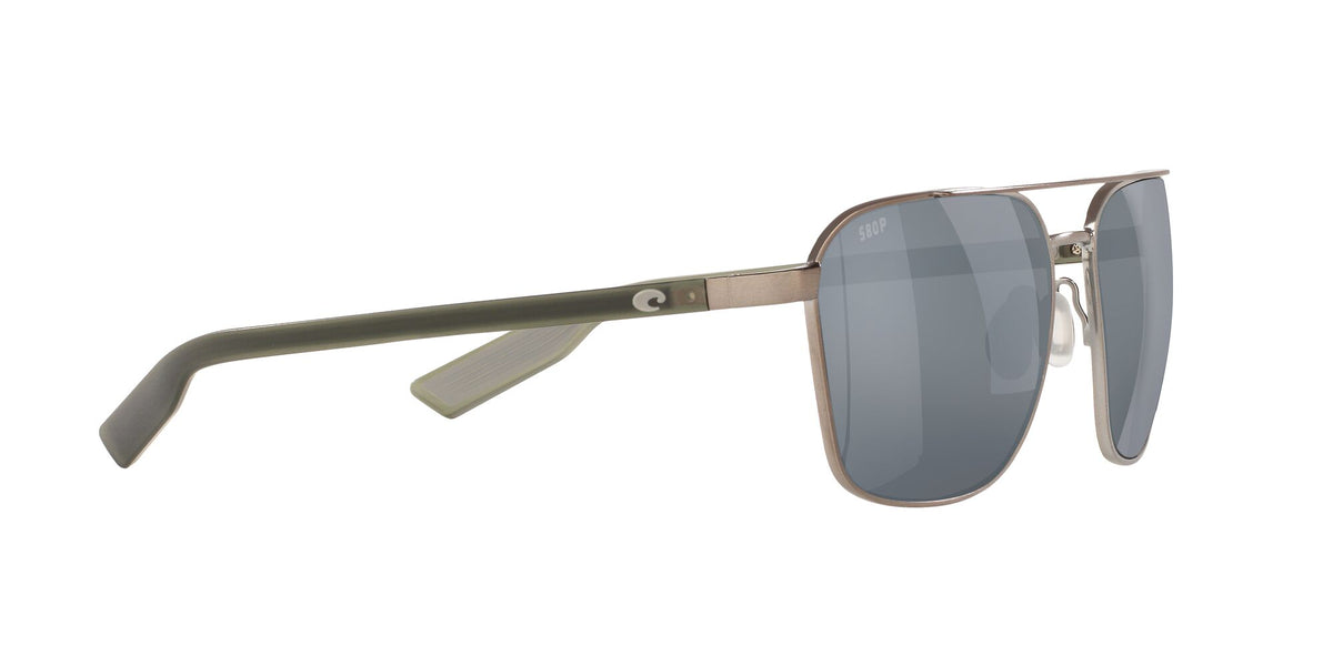 Costa del Mar Wader 06S4003 400318 58 Brushed Gunmetal / Gray Silver Mirror 58 / Plastic / Metal