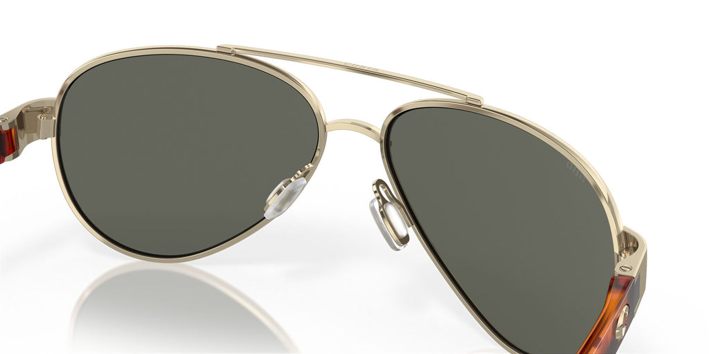 Costa Del Mar Loreto 64 Rose Gold / Polarised In Gray 580G 56 / Crystal / Metal