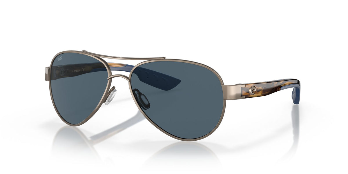 Costa del Mar Loreto 06S4006 400633 56 Golden Pearl / Gray 56 / Plastic / Metal