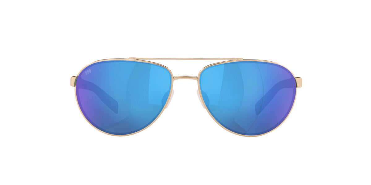 Costa del Mar Fernandina 06S4007 400704 57 Brushed Gold / Blue Mirror 57 / Crystal / Metal