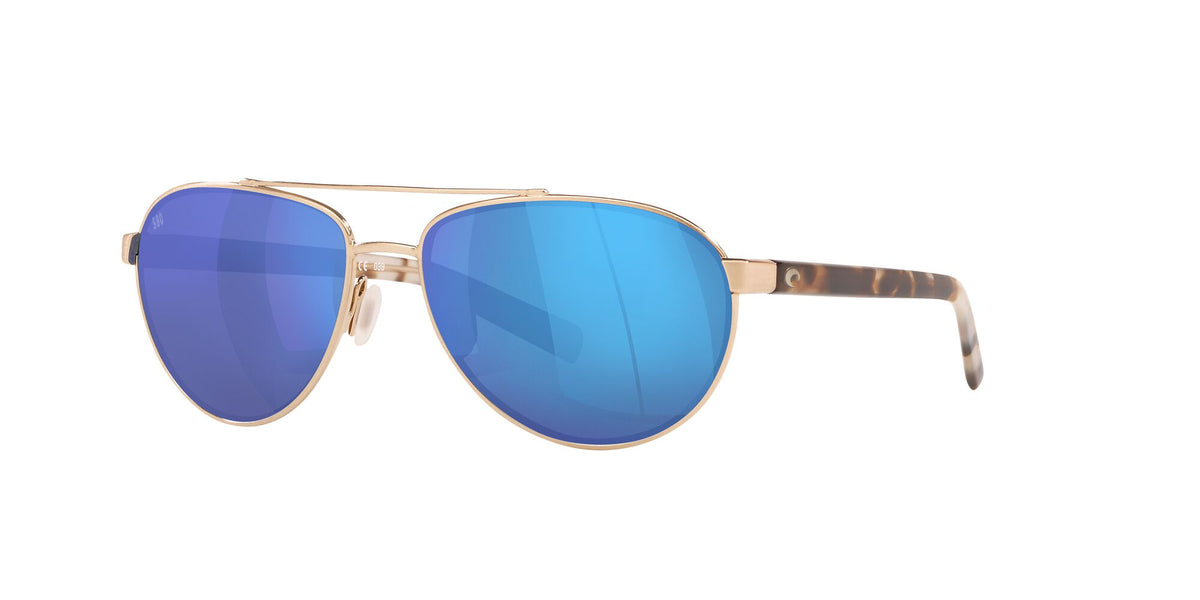 Costa del Mar Fernandina 06S4007 400704 57 Brushed Gold / Blue Mirror 57 / Crystal / Metal