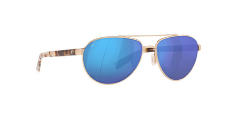 Costa del Mar Fernandina 06S4007 400704 57 Brushed Gold / Blue Mirror 57 / Crystal / Metal