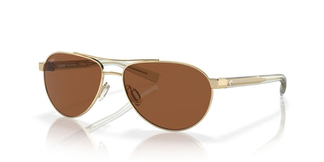 Costa Del Mar Fernandina 126 Shiny Gold / Polarised In Copper 580G 57 / Crystal / Metal