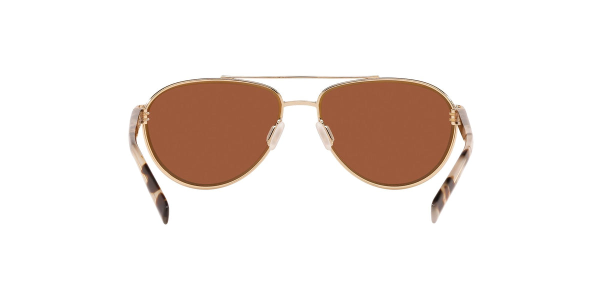 Costa Del Mar Fernandina 226 Brushed Gold / Polarised In Green Mirror 580G 57 / Crystal / Metal