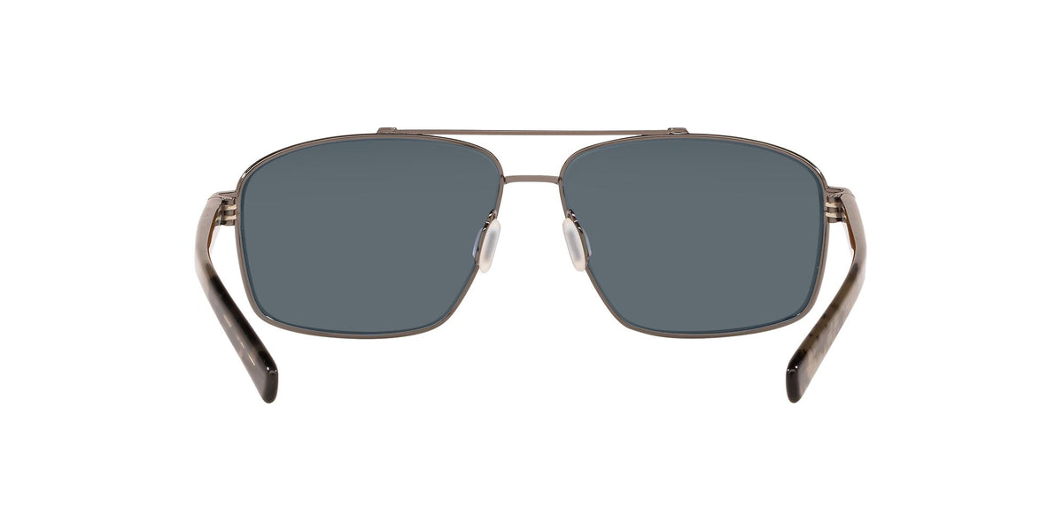 Costa Del Mar Flagler 186 Brushed Gunmetal / Polarised In Blue Mirror 580P 62 / Plastic / Metal