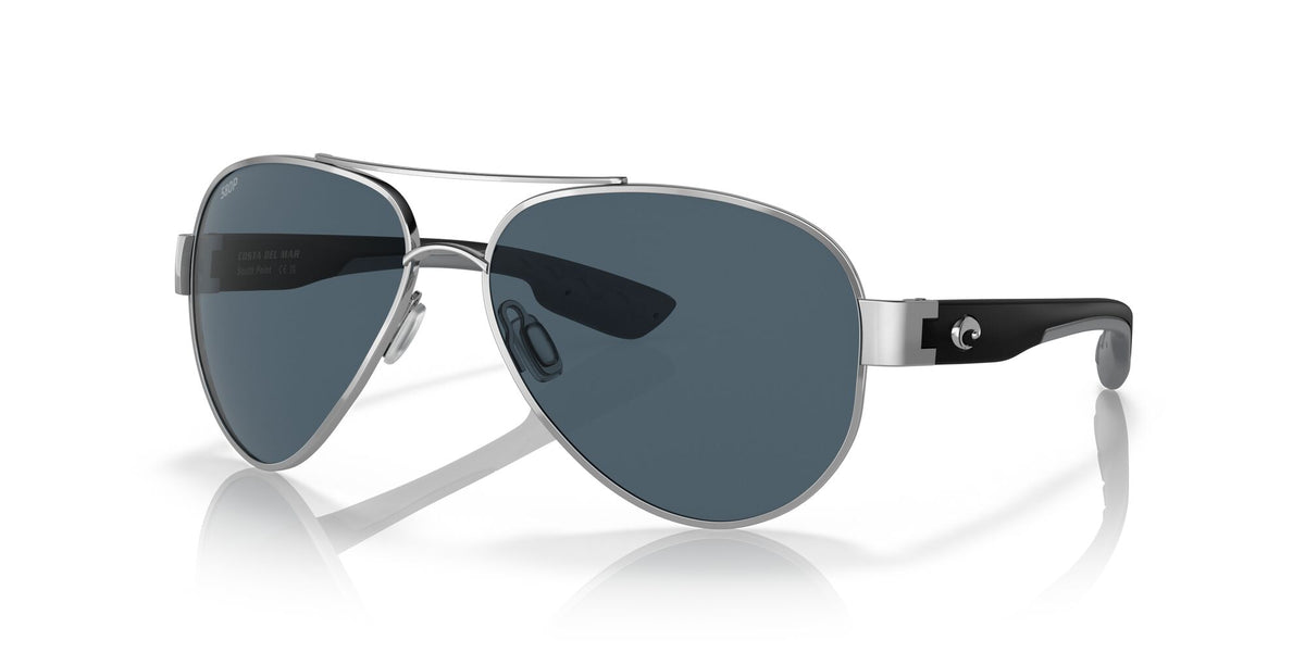 Costa del Mar South Point 06S4010 401001 59 Palladium / Gray 59 / Polycarbonate / Metal / Metal
