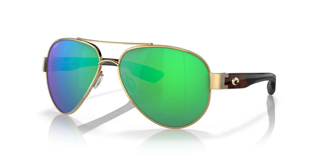 Costa Del Mar South Point 26 Gold / Polarised In Green Mirror 580P 59 / Plastic / Metal