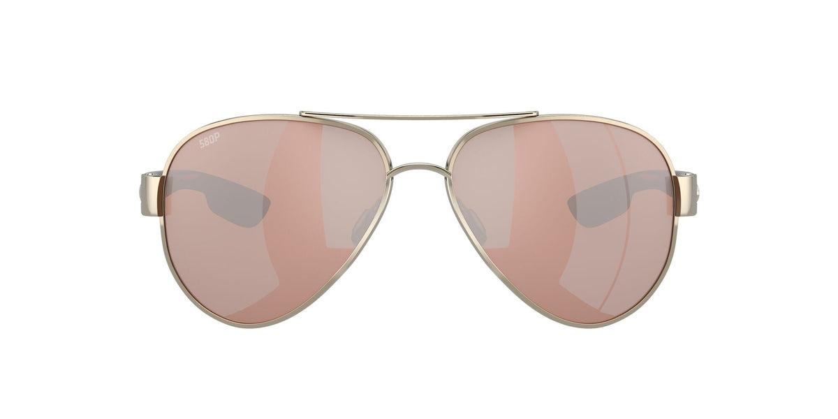 Costa del Mar South Point 06S4010 401014 59 Rose Gold / Copper Silver Mirror - Blue Star Eyewear