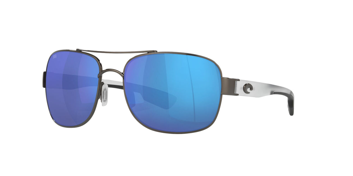 Costa Del Mar Cocos 74 Gunmetal / Polarised In Blue Mirror 580G 59 / Crystal / Metal