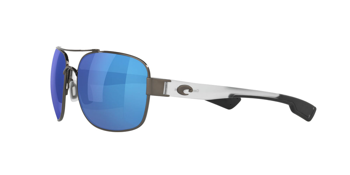 Costa Del Mar Cocos 74 Gunmetal / Polarised In Blue Mirror 580G 59 / Crystal / Metal
