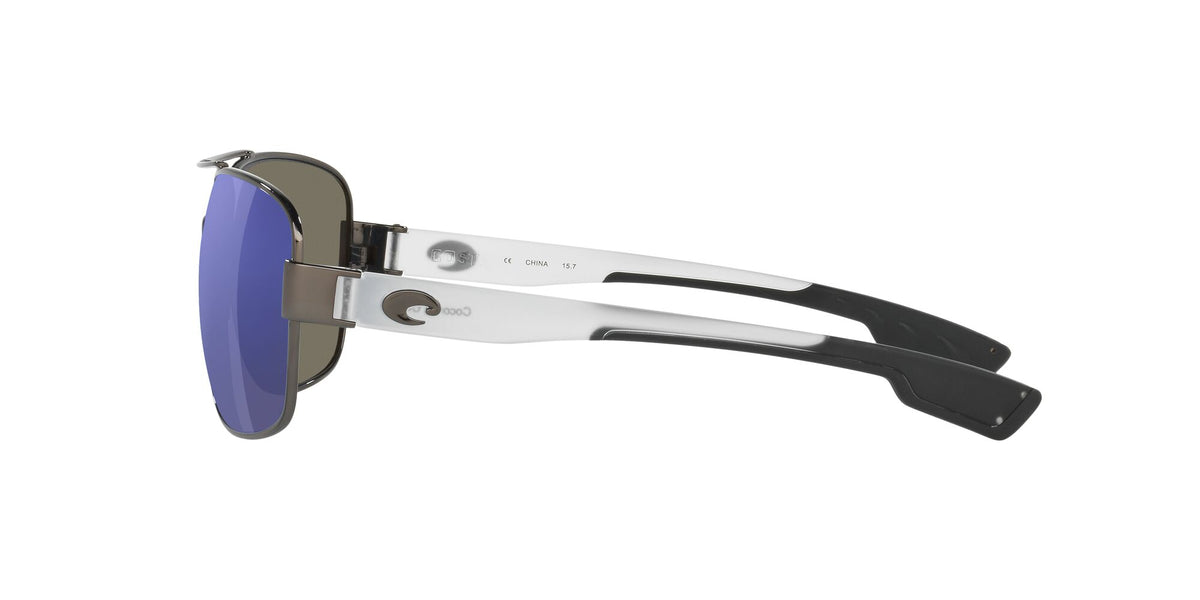 Costa Del Mar Cocos 74 Gunmetal / Polarised In Blue Mirror 580G 59 / Crystal / Metal