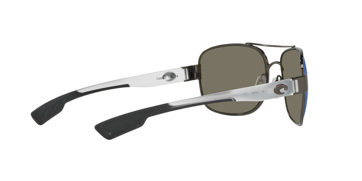 Costa Del Mar Cocos 74 Gunmetal / Polarised In Blue Mirror 580G 59 / Crystal / Metal