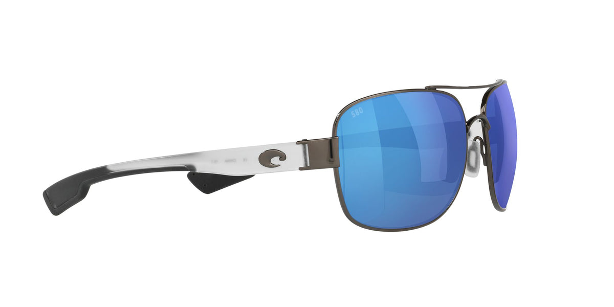 Costa Del Mar Cocos 74 Gunmetal / Polarised In Blue Mirror 580G 59 / Crystal / Metal