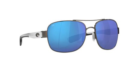 Costa Del Mar Cocos 74 Gunmetal / Polarised In Blue Mirror 580G 59 / Crystal / Metal